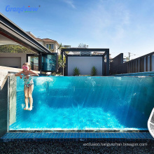 Customized clear  high transparency anti-uv acrylic pool swimming ground